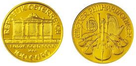 золотая монета Венская филармония