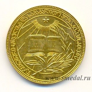 золотая школьная медаль Грузинской ССР